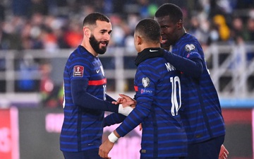"Song sát" Mbappe-Benzema ghi bàn, Pháp thắng dễ Phần Lan trên sân khách
