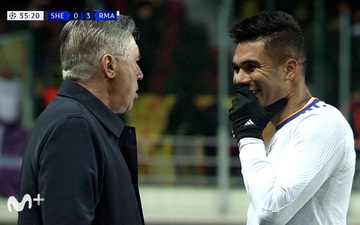 Casemiro cười ranh mãnh xin tẩy thẻ, Ancelotti lập tức từ chối
