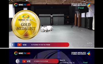 Đoàn võ thuật Việt Nam giành 5 huy chương vàng ở giải võ trực tuyến 