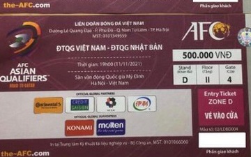 Vé "chợ đen" xem đội tuyển Việt Nam thi đấu ở Mỹ Đình được rao bán nhộn nhịp trên mạng
