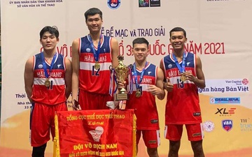 Xổ Số Kiến Thiết Hậu Giang đăng quang ngôi vô địch giải bóng rổ 3x3 U23 Quốc gia