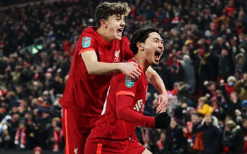 Bị dẫn 3-1, Liverpool kiên cường ngược dòng phút 90+5' và thắng luân lưu để vào bán kết Cúp Liên đoàn
