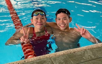 Ánh Viên cùng em trai giành 4 HCV tại giải bơi VĐQG 