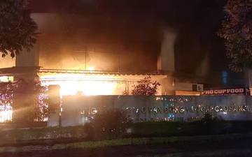 Cháy ở Trung tâm đào tạo VĐV cấp cao Hà Nội tối 30 Tết