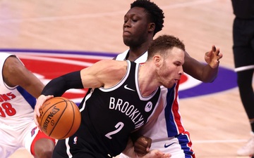 Tiếp tục úp rổ trong ngày trở về, Blake Griffin cùng Brooklyn Nets vượt qua Detroit Pistons đầy nghẹt thở