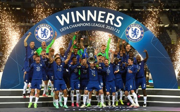 Chùm ảnh: Chelsea hạnh phúc nâng cúp Champions League 2021