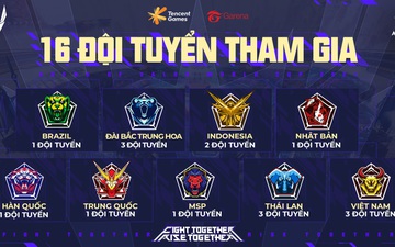 Danh sách 16 đội dự giải Liên Quân Mobile thế giới AWC 2021: Team Flash, Saigon Phantom, V Gaming đại diện cho Việt Nam