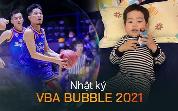 Nhật ký VBA Bubble 2021: Thi đấu xa nhà, cầu thủ Hanoi Buffaloes nhận lời cổ vũ đáng yêu từ con trai cưng