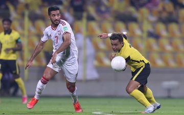 Tiền đạo Ali Mabkhout của đội tuyển UAE, "ông kẹ" của Malaysia
