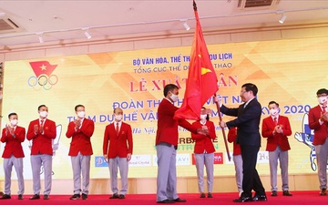 Lễ xuất quân của đoàn Thể thao Việt Nam tham dự Olympic 2020 