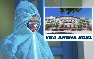 Toàn cảnh VBA-NTU Arena: Nhà thi đấu tập trung cách ly "cực chất" với quy chuẩn phòng dịch nghiêm ngặt