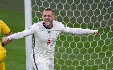 Tổn thương dây chằng cổ tay, gãy xương sườn, Luke Shaw vẫn đá đủ 3 trận cuối cùng của Euro 2020 cho tuyển Anh