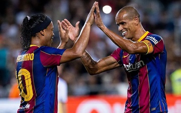 Giao hữu huyền thoại Barcelona 2-3 huyền thoại Real Madrid: Ronaldinho, Rivaldo tạo "mưa bàn thắng"