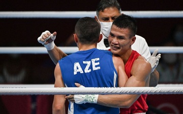 Kết quả Boxing Olympic: Nguyễn Văn Đương đấm ngã đối thủ, xuất sắc tiến vào vòng 1/8