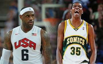 Kevin Durant từng khiến LeBron James và tuyển Mỹ "ăn hành"... khi chưa được draft vào NBA