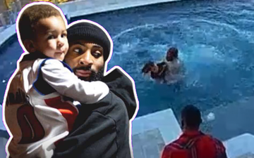 Andre Drummond xứng danh "Ông bố siêu nhân" qua clip cứu con trai khỏi đuối nước