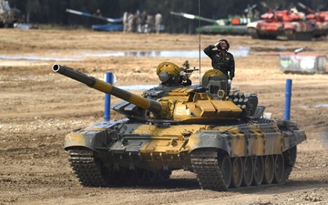 Chùm ảnh: Sức mạnh của mẫu xe tăng Việt Nam thi đấu tại Army Games 2021