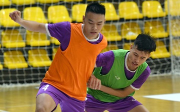 Futsal Việt Nam rèn phản công nhanh trước trận đấu Panama tại World Cup 2021