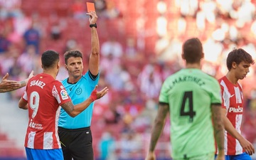 Joao Felix nhận thẻ đỏ, Atletico bị đối thủ dưới cơ cầm hòa ngay trên sân nhà