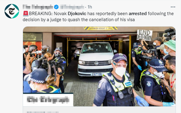 Thực hư thông tin gây sốc: Djokovic bị cảnh sát bắt giữ sau khi thắng kiện?