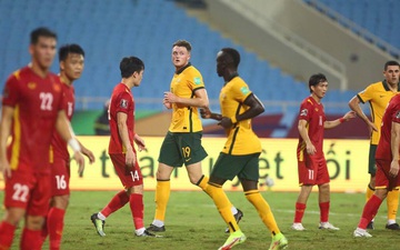 Tuyển Australia mất "pháo đài di động" và chuyên gia đá phạt ở trận gặp tuyển Việt Nam