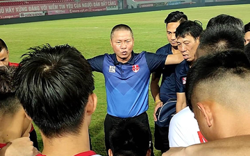 HLV Chu Đình Nghiêm động viên cầu thủ Hải Phòng FC: 'Tôi muốn các bạn luôn máu lửa như vậy'