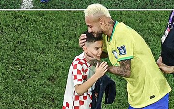 Khoảnh khắc đẹp: Neymar khóc sau khi bị loại, con trai Perisic chạy đến an ủi