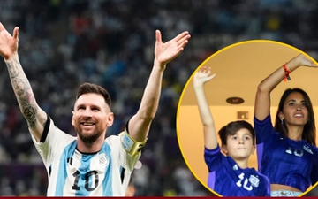 Trang giấy kín chữ viết tay của con trai tiếp lửa cho Messi trước chung kết