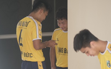 Cầu thủ "lớn" nhất U19 Học viện Nutifood được nhắc nhở trước trận gặp U19 Nam Định