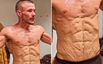 Võ sĩ gây chú ý với cơ thể "căng đét" trong quá trình cắt cân chuẩn bị cho trận đấu tại UFC