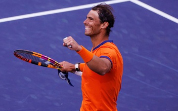 Mặc kệ "Trai hư" đập nát vợt, Nadal vẫn nối dài kỷ lục để vào bán kết Indian Wells