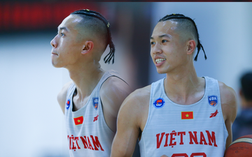 Sang Đinh nổi bật nhất buổi tập của tuyển bóng rổ Việt Nam với kiểu tóc "dây thừng"