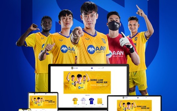 Sông Lam Nghệ An "tiên phong", ra mắt cửa hàng trực tuyến đầu tiên của bóng đá Việt Nam