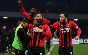 Giroud hóa người hùng, Milan nhọc nhằn hạ Napoli trên sân khách
