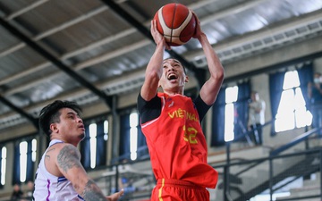 Đội tuyển bóng rổ Việt Nam thắng đậm trong ngày ra quân ở ABL Pre SEA Games Challenge 2022