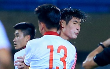 Trung vệ U23 Việt Nam chơi xấu, xô xát cực căng với tiền đạo U20 Hàn Quốc