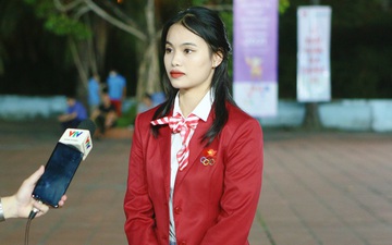Cung thủ Đỗ Thị Ánh Nguyệt chiếm spotlight với nhan sắc xinh đẹp tại lễ xuất quân SEA Games 31