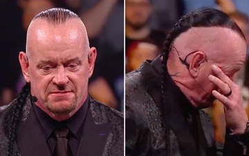 Xúc động khoảnh khắc The Undertaker rơi lệ, không nói nên lời trong ngày đi vào lịch sử của WWE