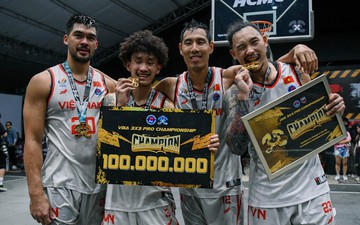 Đội tuyển bóng rổ Việt Nam giành chức vô địch VBA 3x3 2022 Grand Final