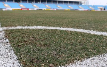 Cận cảnh mặt cỏ sân Mỹ Đình trước trận chung kết lượt đi AFF Cup 2022