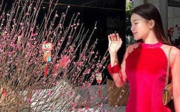 Dàn WAGs Việt diện đẹp chơi Tết: Yến Xuân vừa sexy vừa truyền thống, vợ Quế Ngọc Hải ấn tượng với 'outfit bỉm sữa'