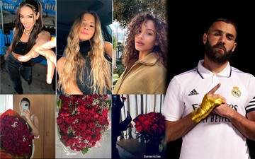 Lãng mạn, đa tình như Benzema: Tặng hoa Valentine cho cả vợ và 2 bạn gái