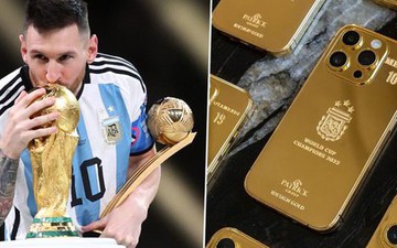 Messi bỏ ra 5 tỷ đồng mua iPhone dát vàng tặng các đồng đội