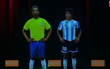 Công nghệ AI tái hiện hình ảnh Pele, Maradona gửi lời nhắn đặc biệt cho Messi