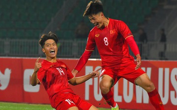 Màn ăn mừng chiến thắng đầy cảm xúc của U20 Việt Nam trước U20 Qatar