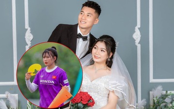 Tiền đạo tuyển nữ Việt Nam lên xe hoa với cầu thủ CLB Hải Phòng