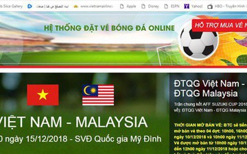Xuất hiện trang web bán vé bóng đá giả mạo LĐBĐ Việt Nam