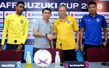 HLV tuyển Thái Lan và Malaysia nắn gân nhau trước trận bán kết lượt về AFF Cup 2018