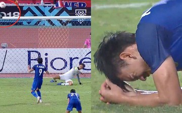 Cầu thủ Thái Lan gục ngã xuống sân sau thất bại đau đớn trước Malaysia