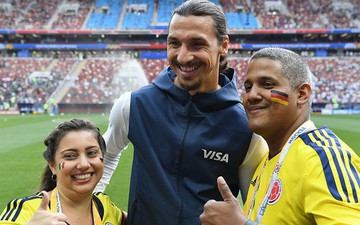 Ronaldo "béo", "Thánh" Ibra, "Vua" Drogba và những ngôi sao tiếng tăm xuất hiện ở Nga xem World Cup